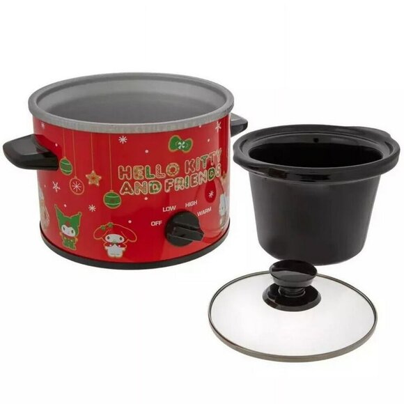 HELLO KITTY AND FRIENDS SLOW COOKER 2 QUART RED POT RARE HAWAII KITTY LOVERS - Picture 2 of 6